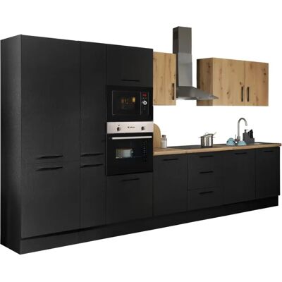 BALCULINA Turin Küchenzeile - Schwarz - Komplettset BALCULINA Turin Küchenzeile - Schwarz - Komplettset