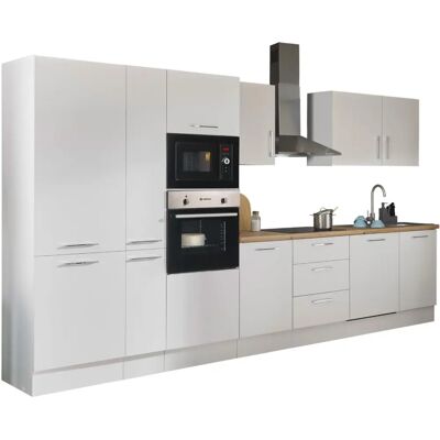 BALCULINA Turin Küchenzeile - Schwarz Matt, Weiß Matt, Eiche Artisan BALCULINA Turin Küchenzeile - Schwarz Matt, Weiß Matt, Eiche Artisan