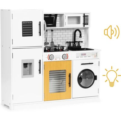 Ecotoys houten kinderkeuken met geluid en licht - 3+ Ecotoys houten kinderkeuken met geluid en licht - 3+