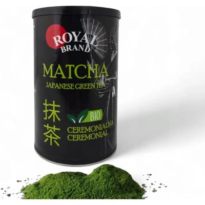 Thé Matcha Vert Bio Royal Brand - Cérémonial, 100g - Publicité Thé Matcha Vert Bio Royal Brand - Cérémonial, 100g - Publicité