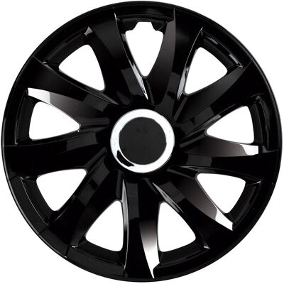 Couvre-roues NRM Drift noires - Pack de 4 - Publicité Couvre-roues NRM Drift noires - Pack de 4 - Publicité