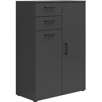 Carryhome Komód - Grafit - 80/115/40 cm Carryhome Komód - Grafit - 80/115/40 cm