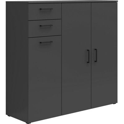 Carryhome Modell S588 - Grafit Komód - 120x115x40 cm Carryhome Modell S588 - Grafit Komód - 120x115x40 cm