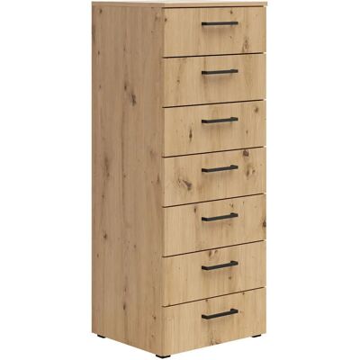 Carryhome KOMODA - Artisan Eiche - 7 Schubladen - Kommode Carryhome KOMODA - Artisan Eiche - 7 Schubladen - Kommode