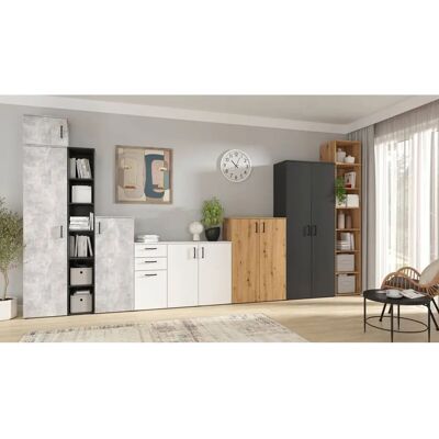Carryhome Artisan Eiche Wandregal - 45/195/40 cm Carryhome Artisan Eiche Wandregal - 45/195/40 cm