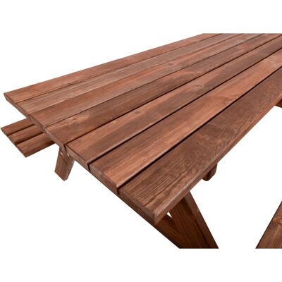 Rojaplast Piknik Zahradní souprava - 220cm - Kaštanová Rojaplast Piknik Zahradní souprava - 220cm - Kaštanová