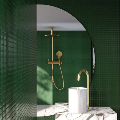 Artforma - Specchio LED asymmetrico da parete - LED - Messa a muro - Specchio Artforma - Specchio LED asymmetrico da parete - LED - Messa a muro - Specchio