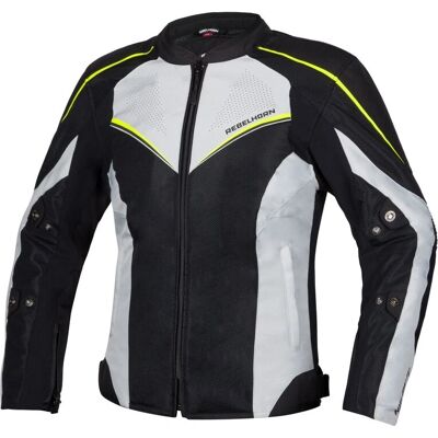 Rebelhorn - Hiflow IV - Schwarz-Silber - XS - Motorradjacke Rebelhorn - Hiflow IV - Schwarz-Silber - XS - Motorradjacke