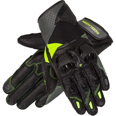 Guanti moto Rebelhorn Flux II Nero Fluo Giallo Guanti moto Rebelhorn Flux II Nero Fluo Giallo