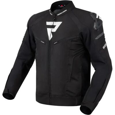Chaqueta de textil impermeable Rebelhorn Vandal en negro y blanco - Chaqueta de moto Chaqueta de textil impermeable Rebelhorn Vandal en negro y blanco - Chaqueta de moto
