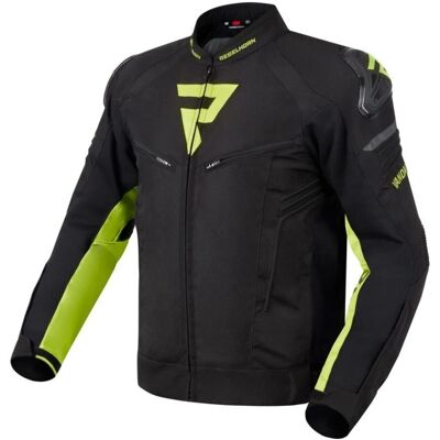 REBELHORN - Vandal - Schwarz-Neon-Gelb - Motorradjacke REBELHORN - Vandal - Schwarz-Neon-Gelb - Motorradjacke