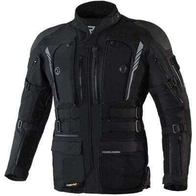 Giacca Moto nera Rebelhorn Patrol - Giacca da moto Giacca Moto nera Rebelhorn Patrol - Giacca da moto