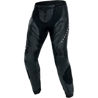 Pantaloni moto in pelle Rebelhorn Veloce - Turismo - Nero & Bianco Pantaloni moto in pelle Rebelhorn Veloce - Turismo - Nero & Bianco