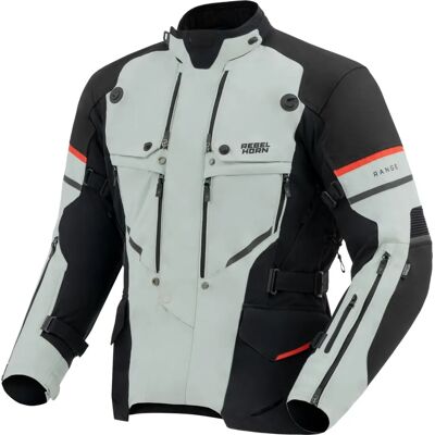 Giacca Moto Range Rebelhorn Grigio Nero Rosso - Protezioni CE Livello 2 Giacca Moto Range Rebelhorn Grigio Nero Rosso - Protezioni CE Livello 2
