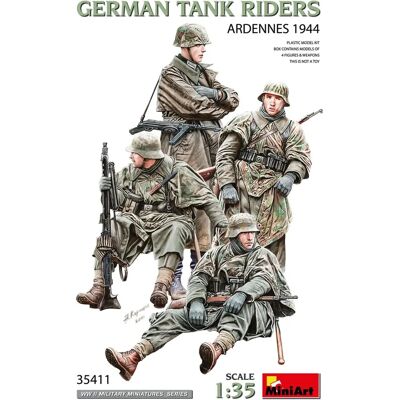 Mini Art German Tank Riders Ardennes 1944 - Historical Figure Mini Art German Tank Riders Ardennes 1944 - Historical Figure