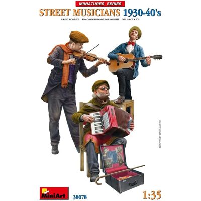 MiniArt Músico Callejero Figura 3 - Diorama 1:35 - Kit de plástico sin montar MiniArt Músico Callejero Figura 3 - Diorama 1:35 - Kit de plástico sin montar