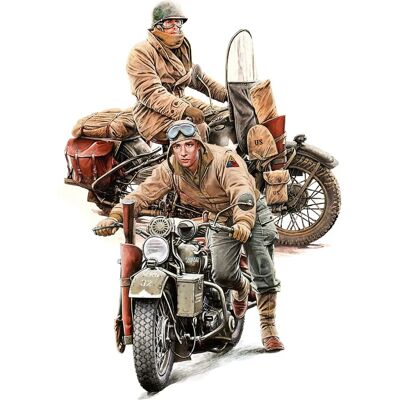 Mini Art US Soldater WLA Motorcyklar Modellbyggsats - WWII Militärfigurer Mini Art US Soldater WLA Motorcyklar Modellbyggsats - WWII Militärfigurer