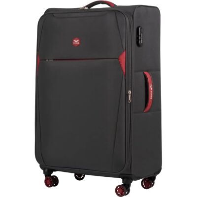 Walizka Podróżna DIPPER Wings 28" Szara - Kolekcja Smart, Wytrzymała Walizka Podróżna DIPPER Wings 28" Szara - Kolekcja Smart, Wytrzymała