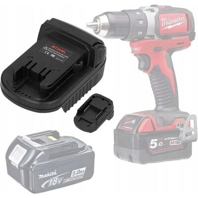 Makita 18V til Milwaukee 18V batteriadapter - Strømomformer Makita 18V til Milwaukee 18V batteriadapter - Strømomformer