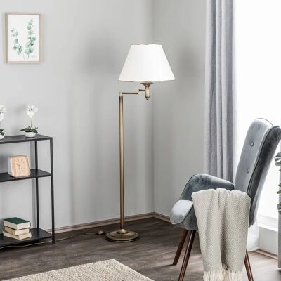 Lampa podłogowa Jupiter Classic - Elegancka, Satynowa, Zakrzywiona, E27 Lampa podłogowa Jupiter Classic - Elegancka, Satynowa, Zakrzywiona, E27