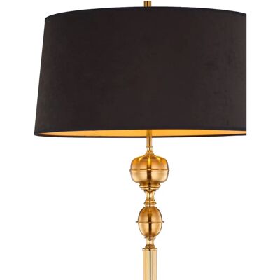 Lustre classique Jupiter Grand - 8 bras avec abat-jour noirs - Publicité Lustre classique Jupiter Grand - 8 bras avec abat-jour noirs - Publicité
