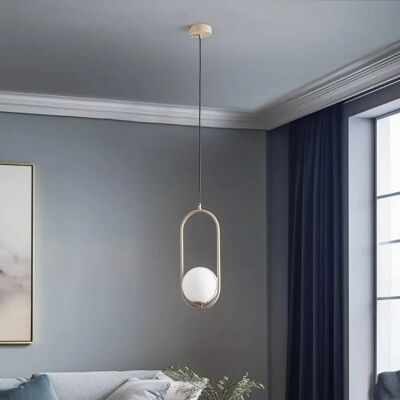 Jupiter - Samba - beige/blanc - 1 lumière - Lampe suspendue - Publicité Jupiter - Samba - beige/blanc - 1 lumière - Lampe suspendue - Publicité