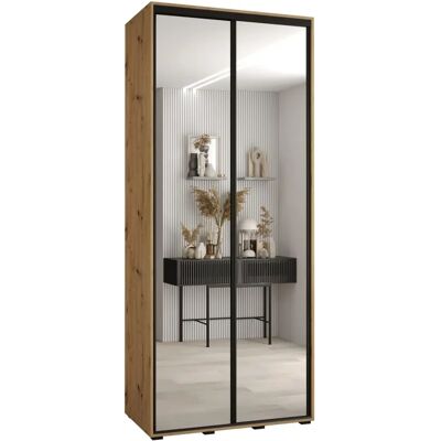 Garde-robe coulissante Davos 2 d'Abiks Meble - Moderne, Personnalisable, Solide - Publicité Garde-robe coulissante Davos 2 d'Abiks Meble - Moderne, Personnalisable, Solide - Publicité