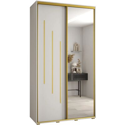 Abiks Möbel - ARMOIRE DAVOS 9 - Blanc - 2 portes - Garde-robe - Publicité Abiks Möbel - ARMOIRE DAVOS 9 - Blanc - 2 portes - Garde-robe - Publicité