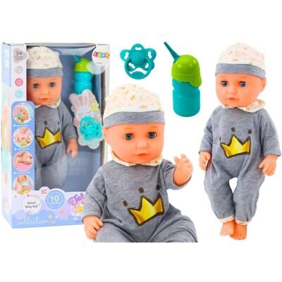 Leantoys - Lalka bobas w siwej piżamce - Puppe Leantoys - Lalka bobas w siwej piżamce - Puppe