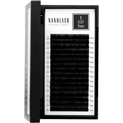 Ciglia finte Nanolash Volume - Curvatura D 9mm Ciglia finte Nanolash Volume - Curvatura D 9mm