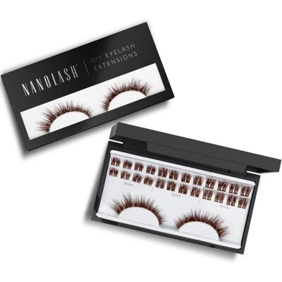 Nanolash Heartbreaker Braune Cluster-Künstliche Wimpern - Wimpernverlängerung Nanolash Heartbreaker Braune Cluster-Künstliche Wimpern - Wimpernverlängerung