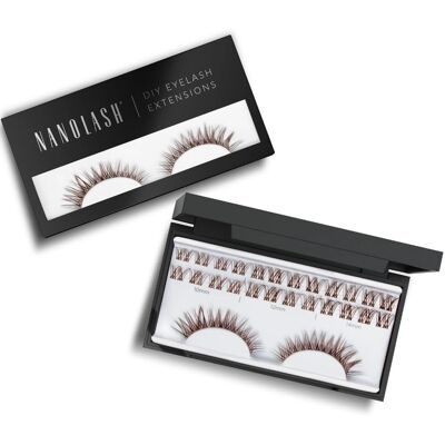 Nanolash Braune Cluster Wimpernverlängerung - Natürlicher Look Nanolash Braune Cluster Wimpernverlängerung - Natürlicher Look