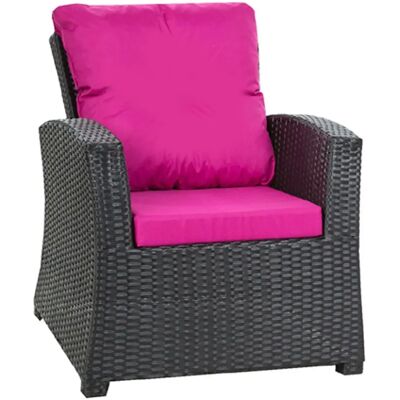 DISTRIBAIN Rosa Sesselkissen-Set - Innen/Außen - 2 Kissen DISTRIBAIN Rosa Sesselkissen-Set - Innen/Außen - 2 Kissen