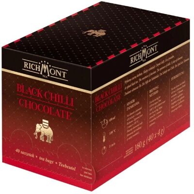 Richmont - Black Chilli Chocolate - 40x4g - herbata Richmont - Black Chilli Chocolate - 40x4g - herbata
