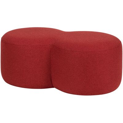 noo.ma - 8-form Pouf - rosso - 88x37x50 cm - Ottoman noo.ma - 8-form Pouf - rosso - 88x37x50 cm - Ottoman