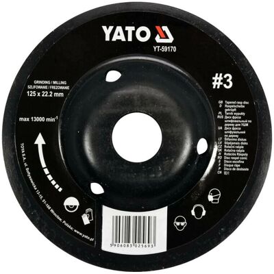 Yato YT-59170 Winkelschleifer Zubehör - 125mm, Konvex, 13k U/min Yato YT-59170 Winkelschleifer Zubehör - 125mm, Konvex, 13k U/min
