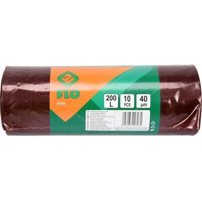 Toya Flo 09484 Braune perforierte 200L Gartengerätebeutel - Müllbeutel Toya Flo 09484 Braune perforierte 200L Gartengerätebeutel - Müllbeutel