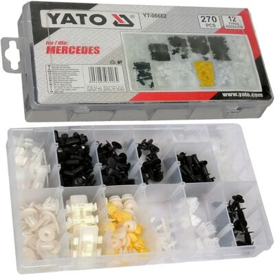 Yato Yt-06662 Clips Befestigungssortiment für Mercedes-Benz Yato Yt-06662 Clips Befestigungssortiment für Mercedes-Benz