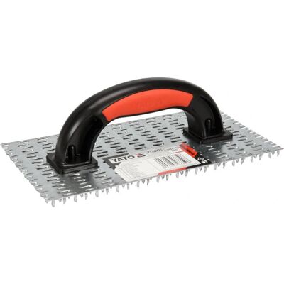 Yato YT-52471 outil pour plâtre - Grattoir pour structure et finition de plâtre minéral et de chaux - Publicité Yato YT-52471 outil pour plâtre - Grattoir pour structure et finition de plâtre minéral et de chaux - Publicité