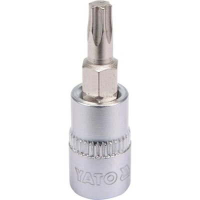 Yato YT-04305 Hylsset - Torx, 6.3mm, Krom-vanadiumstål Yato YT-04305 Hylsset - Torx, 6.3mm, Krom-vanadiumstål