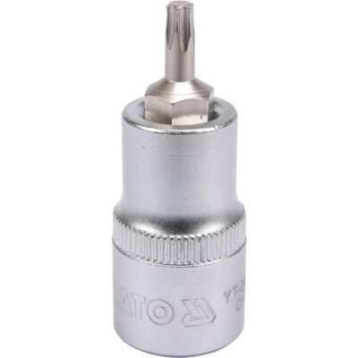 Yato YT-04311 Schraubendreher-Bit - 1 Stück - Torx T25 - 55 mm - 1/2" Schaft Yato YT-04311 Schraubendreher-Bit - 1 Stück - Torx T25 - 55 mm - 1/2" Schaft