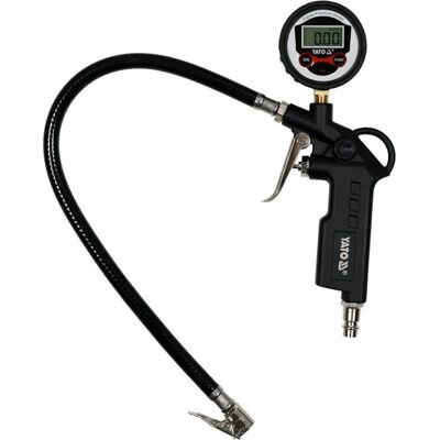 Accessorio per compressore aria Yato YT-23702 - Pistola per gonfiaggio con LCD Accessorio per compressore aria Yato YT-23702 - Pistola per gonfiaggio con LCD