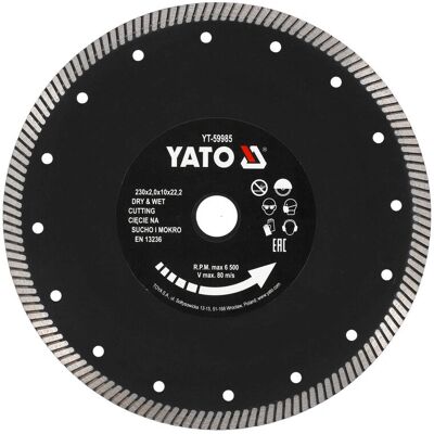 Yato YT-59985 - Diamant Turbo-Sägeblatt für Fliesenschneiden Yato YT-59985 - Diamant Turbo-Sägeblatt für Fliesenschneiden