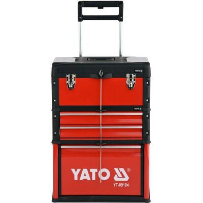 Yato YT-09104 Werkzeugwagen - Profi Werkzeugtrolley mit 3 Modulen, 78-tlg. Yato YT-09104 Werkzeugwagen - Profi Werkzeugtrolley mit 3 Modulen, 78-tlg.