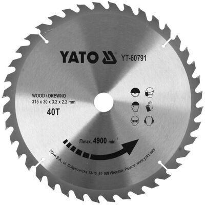 Yato YT-60791 Kreissägeblatt - Holzschneidewerkzeug Yato YT-60791 Kreissägeblatt - Holzschneidewerkzeug