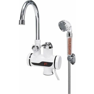 Robinet chauffe-eau Fala - Affichage LED numérique, 3kW, Blanc - Publicité Robinet chauffe-eau Fala - Affichage LED numérique, 3kW, Blanc - Publicité