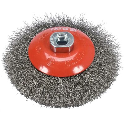 YATO YT-47612 Roue de fil - Brosse métallique - 125mm - Acier - Durable YATO YT-47612 Roue de fil - Brosse métallique - 125mm - Acier - Durable