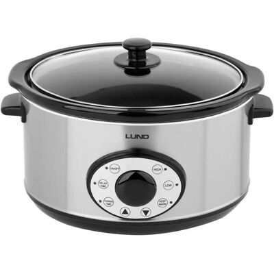LUND Modell 67660 Slow Cooker - Timer, 4,5L LUND Modell 67660 Slow Cooker - Timer, 4,5L