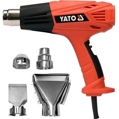 Yato YT-82294 Heißluftföhn - Leistung 2000W, 450-600°C, 2 Geschwindigkeiten Yato YT-82294 Heißluftföhn - Leistung 2000W, 450-600°C, 2 Geschwindigkeiten