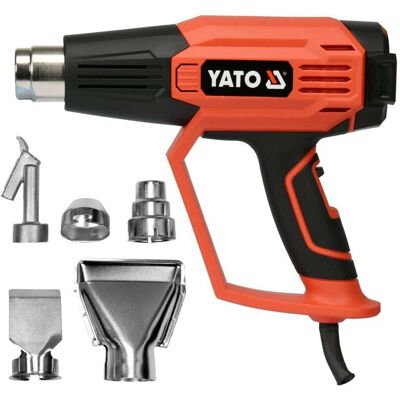 Yato YT-82295 Pistola de calor - 2000W, Temperatura ajustável, 5 bocais Yato YT-82295 Pistola de calor - 2000W, Temperatura ajustável, 5 bocais